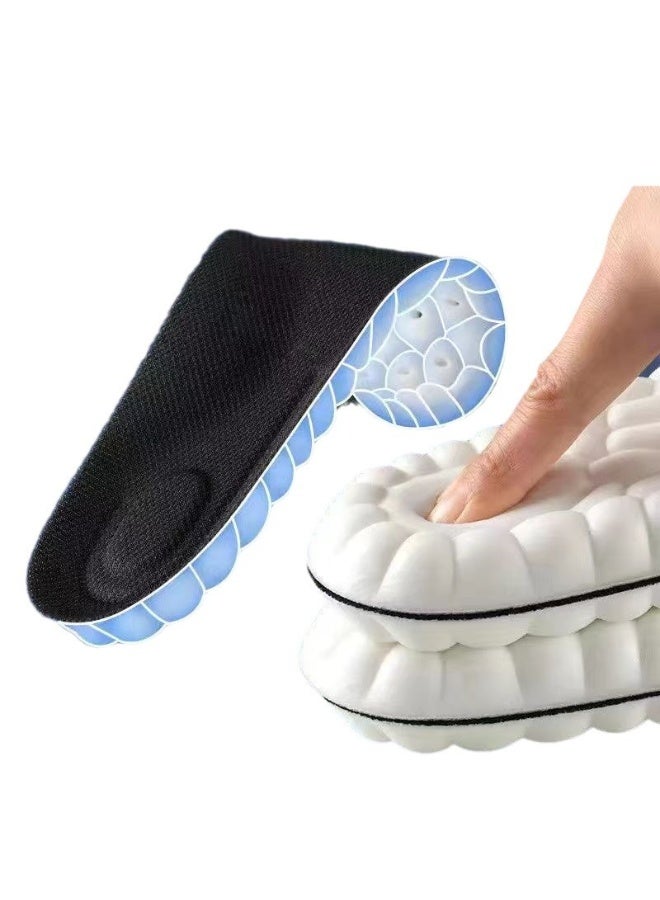 general Breathable, shock-resistant sports insoles, sizes 38-44, trimmable, shoe cushion insert, sweat-absorbing, comfortable insoles that relieve foot pain and provide pressure relief for men and women, suitable for casual wear, sports, and work. - Image 1